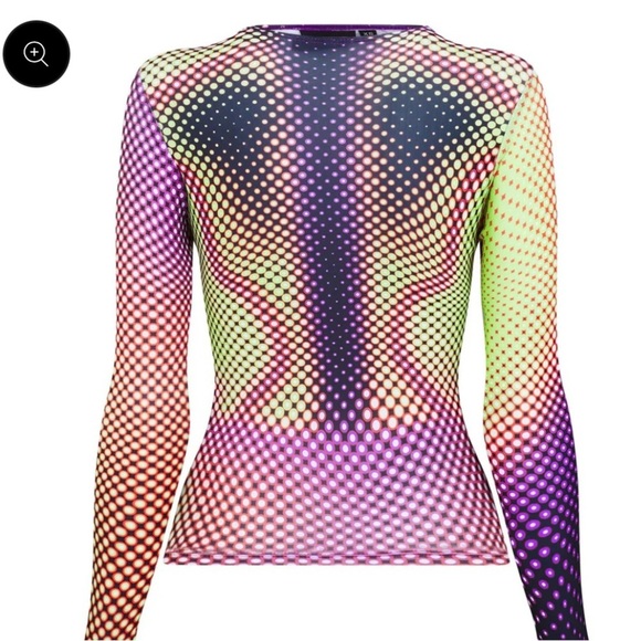 Sinead Gorey Size S/M Digitally Printed Curve Enhancing Top - Picture 3 of 10